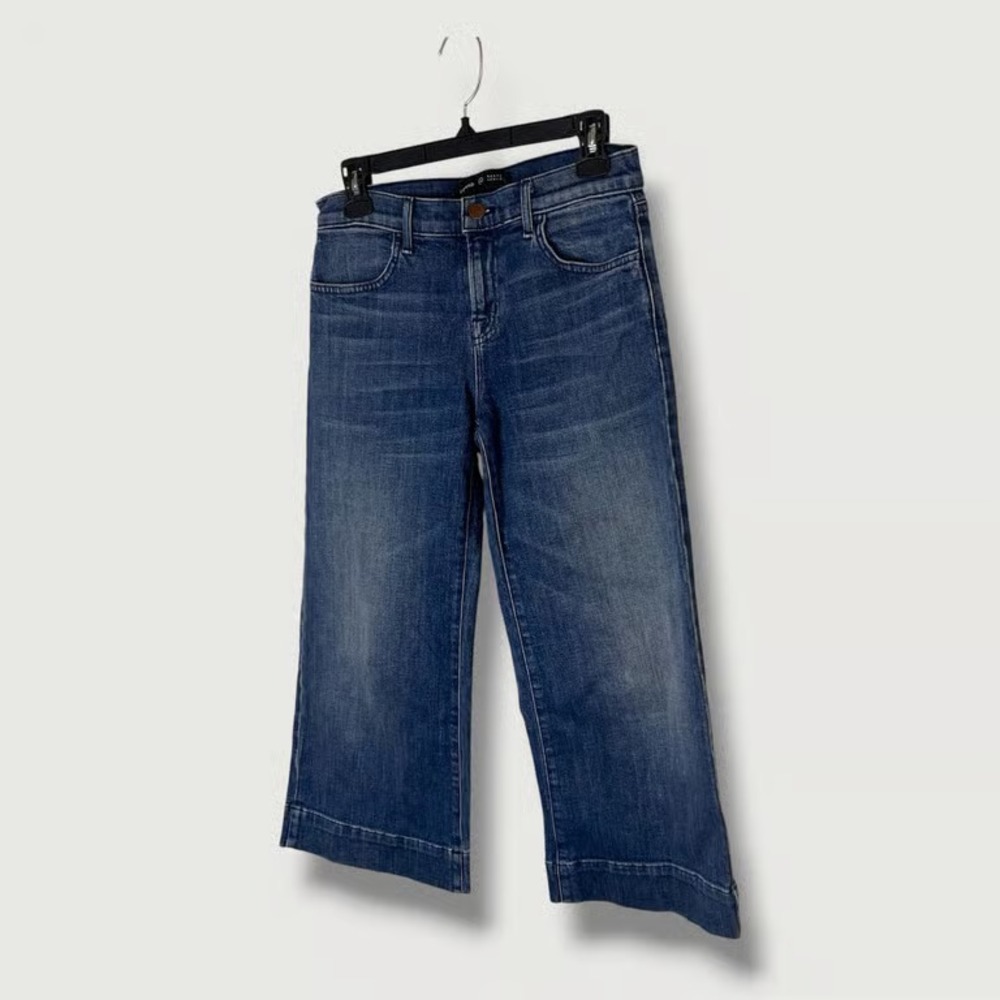 J Brand x Barneys New York Liza High Rise Wide Leg Cropped Jeans Size 24